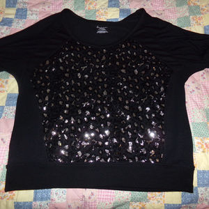 Lane Bryant Leopard Sequence Sweater